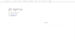 Desktop Screenshot of gbagency.fr