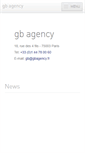 Mobile Screenshot of gbagency.fr